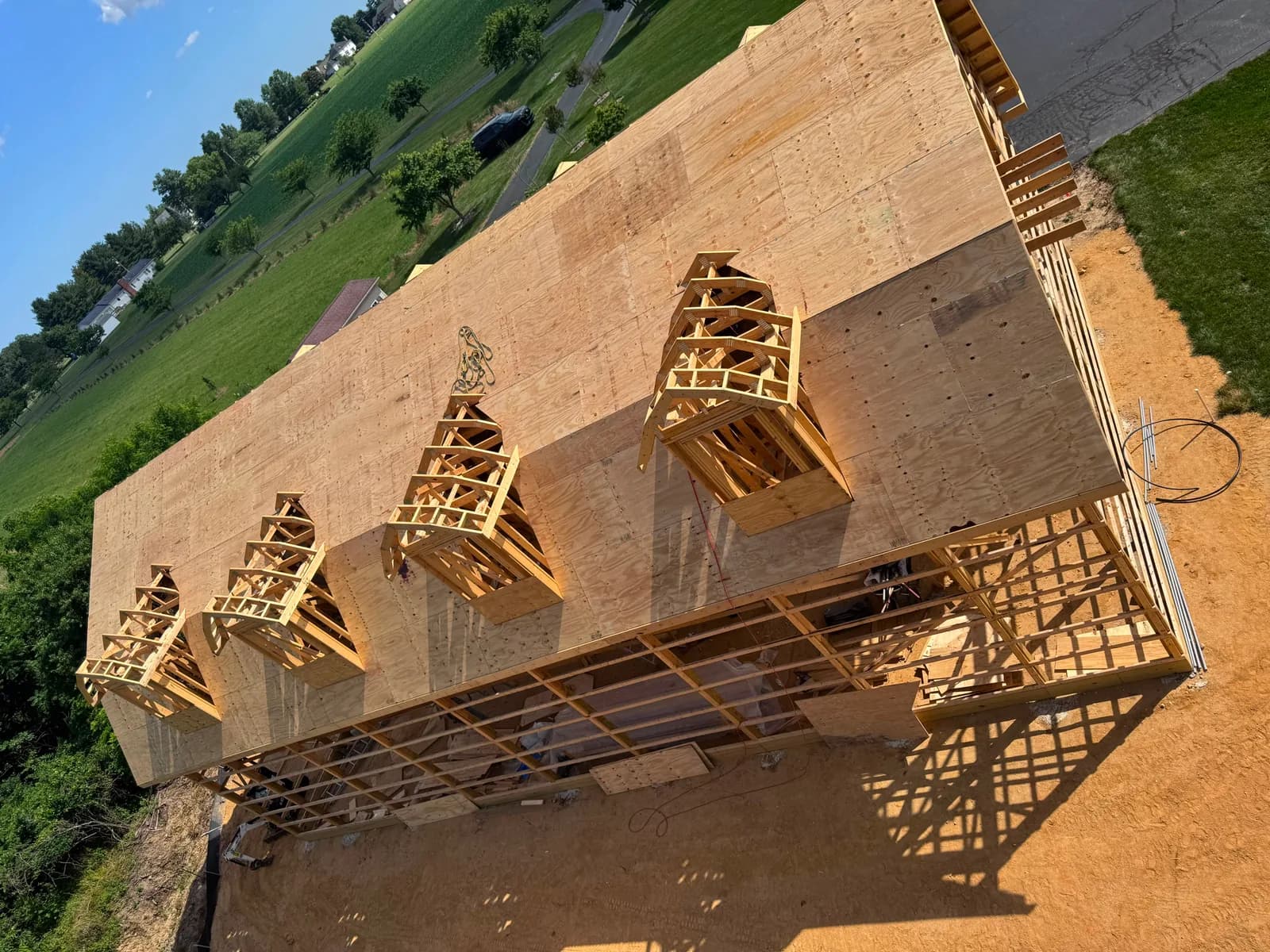 Roofing project in New Jersey, before the work